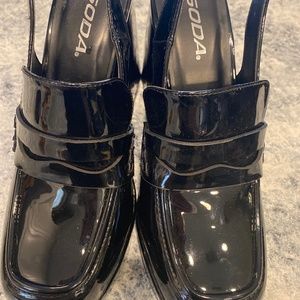 9M Soda Platform Loafer Slingback